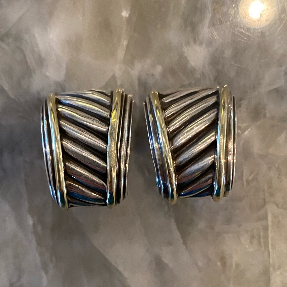 David Yurman Cable Classics Cigar Band Earrings